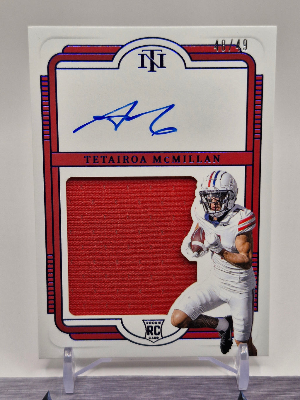 2025 Panini National Treasures #RTHS-TMN Tetairoa McMillan RPA /49