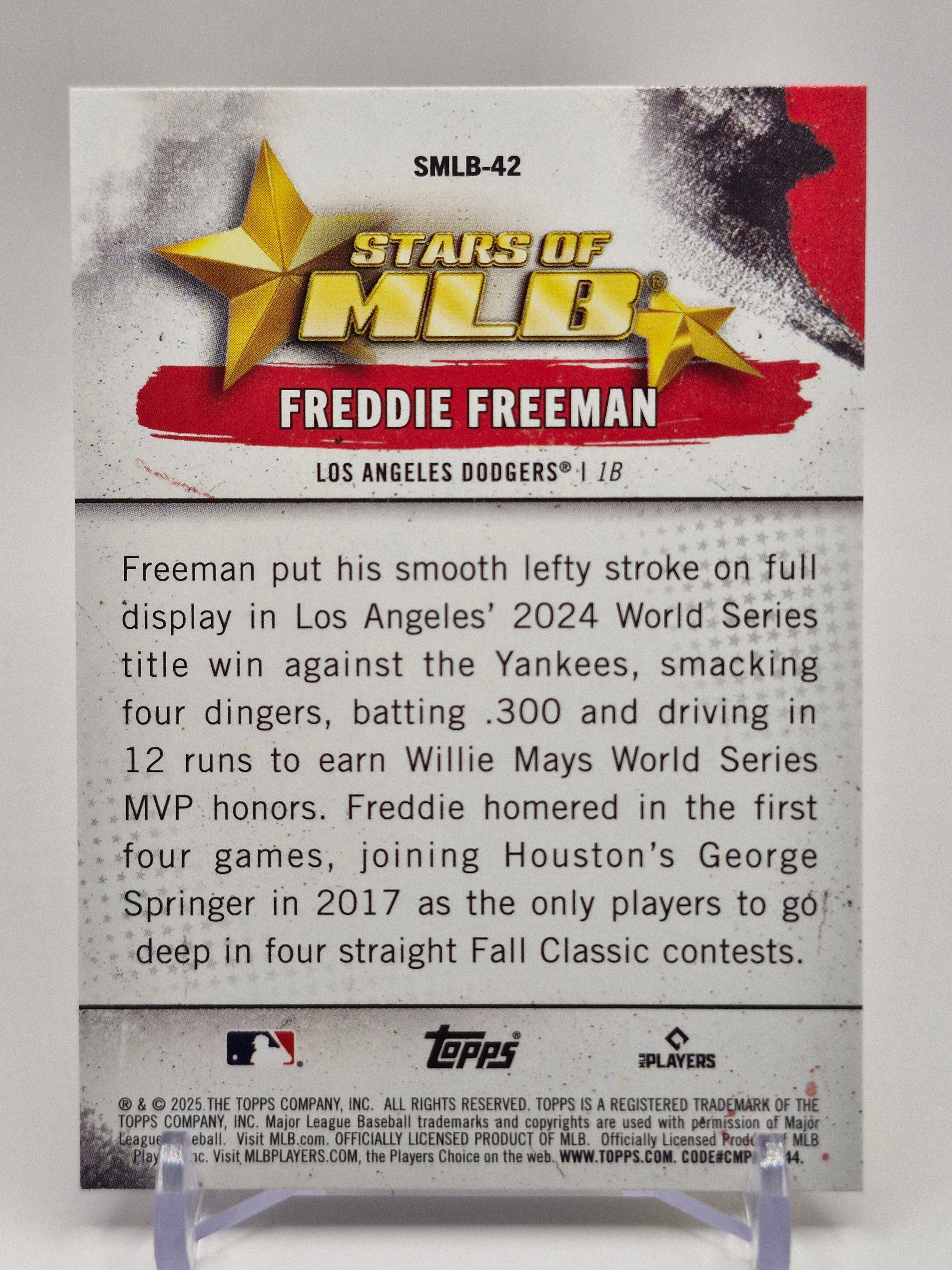 2025 Topps #SMLB-42 Freddie Freeman Stars of MLB