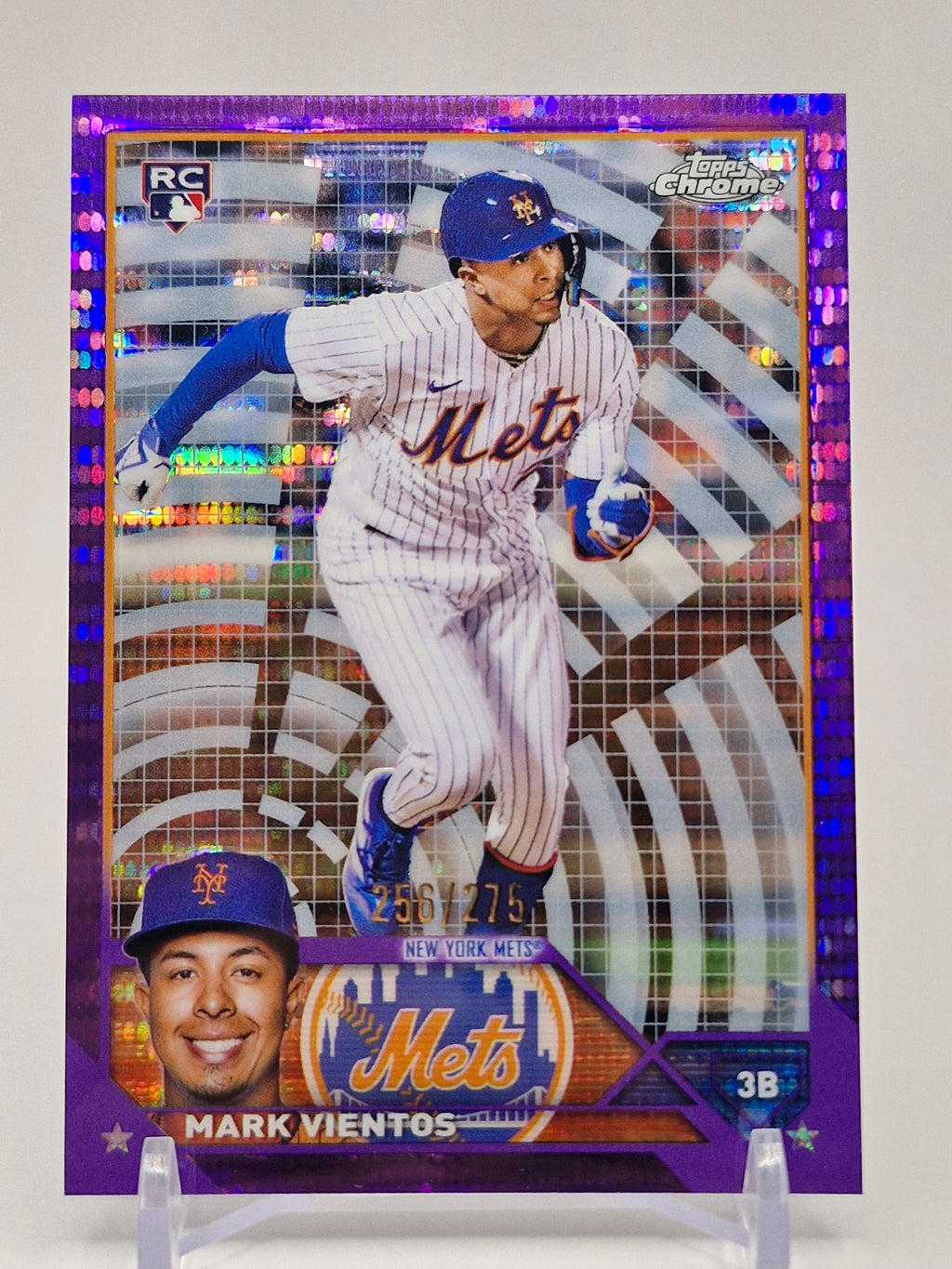 2023 Topps Chrome #8 Mark Vientos Purple Sonar Refractors #/275