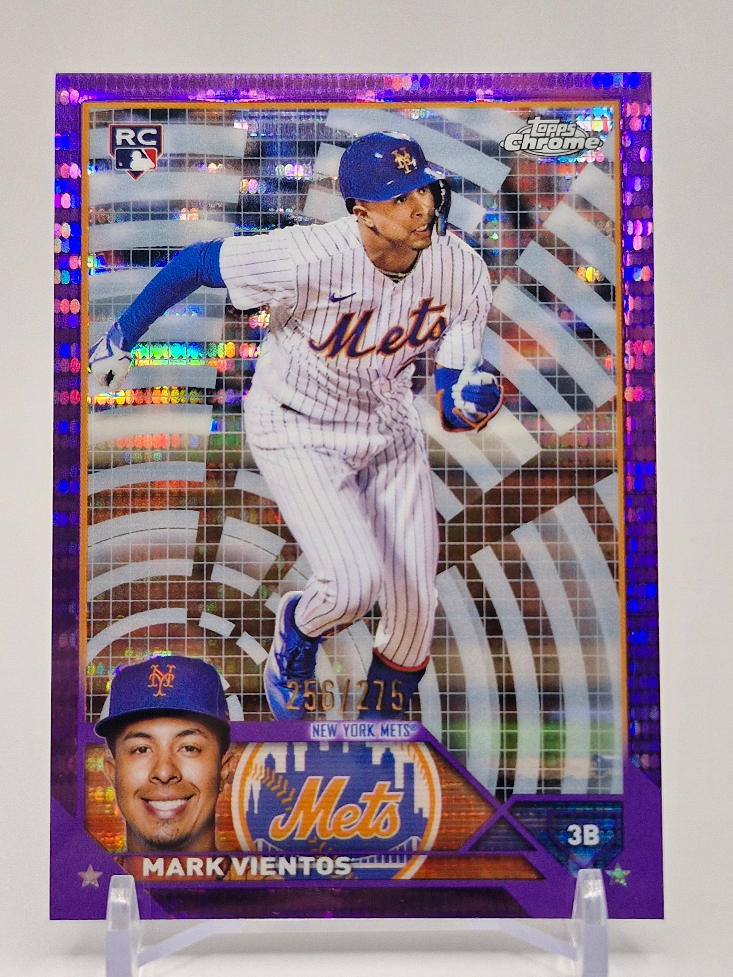 2023 Topps Chrome #8 Mark Vientos Purple Sonar Refractors #/275