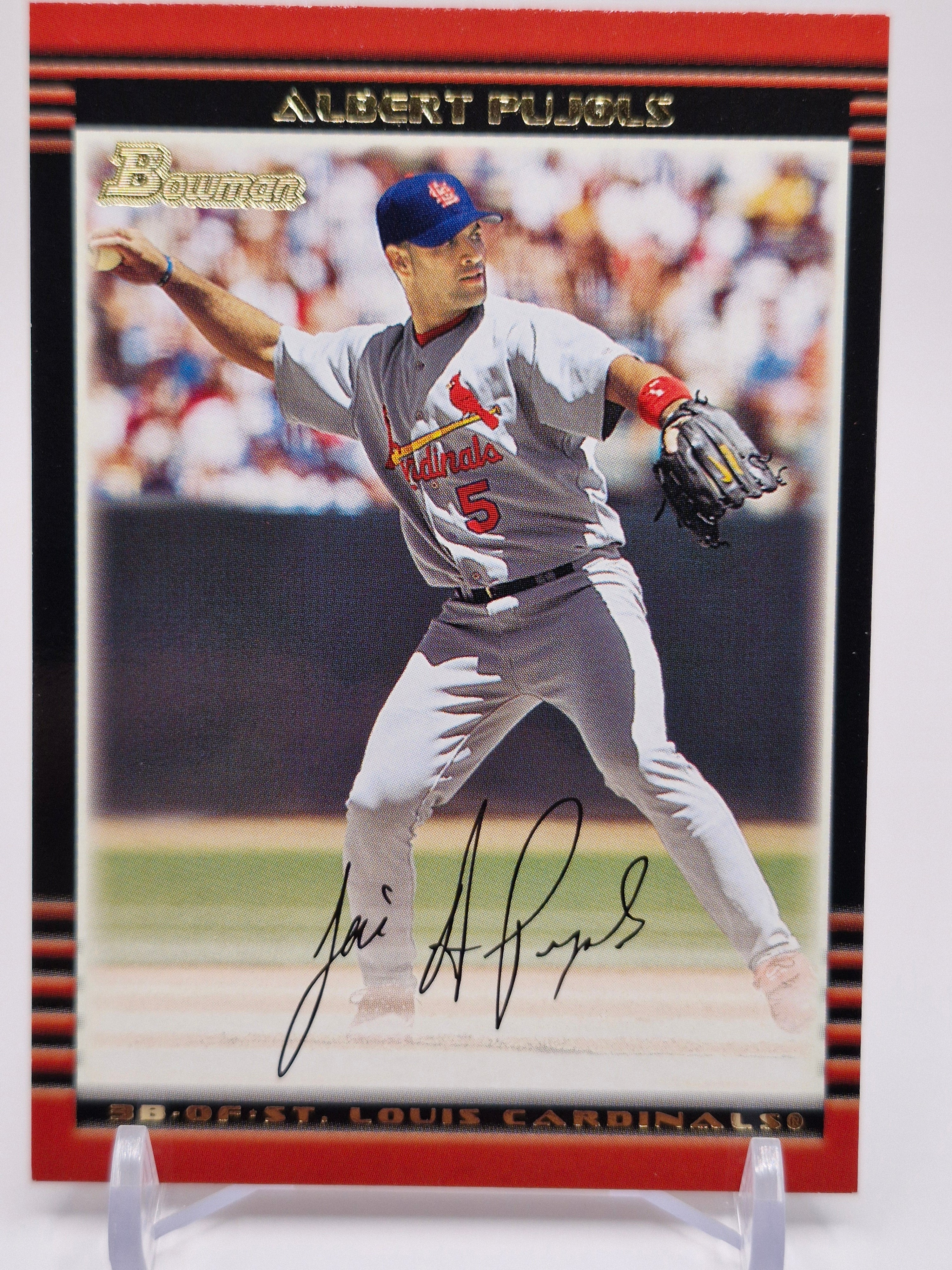 2002 Bowman #15 Albert Pujols Gold