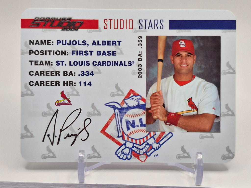2004 Donruss Studio #SS-1 Albert Pujols Stars