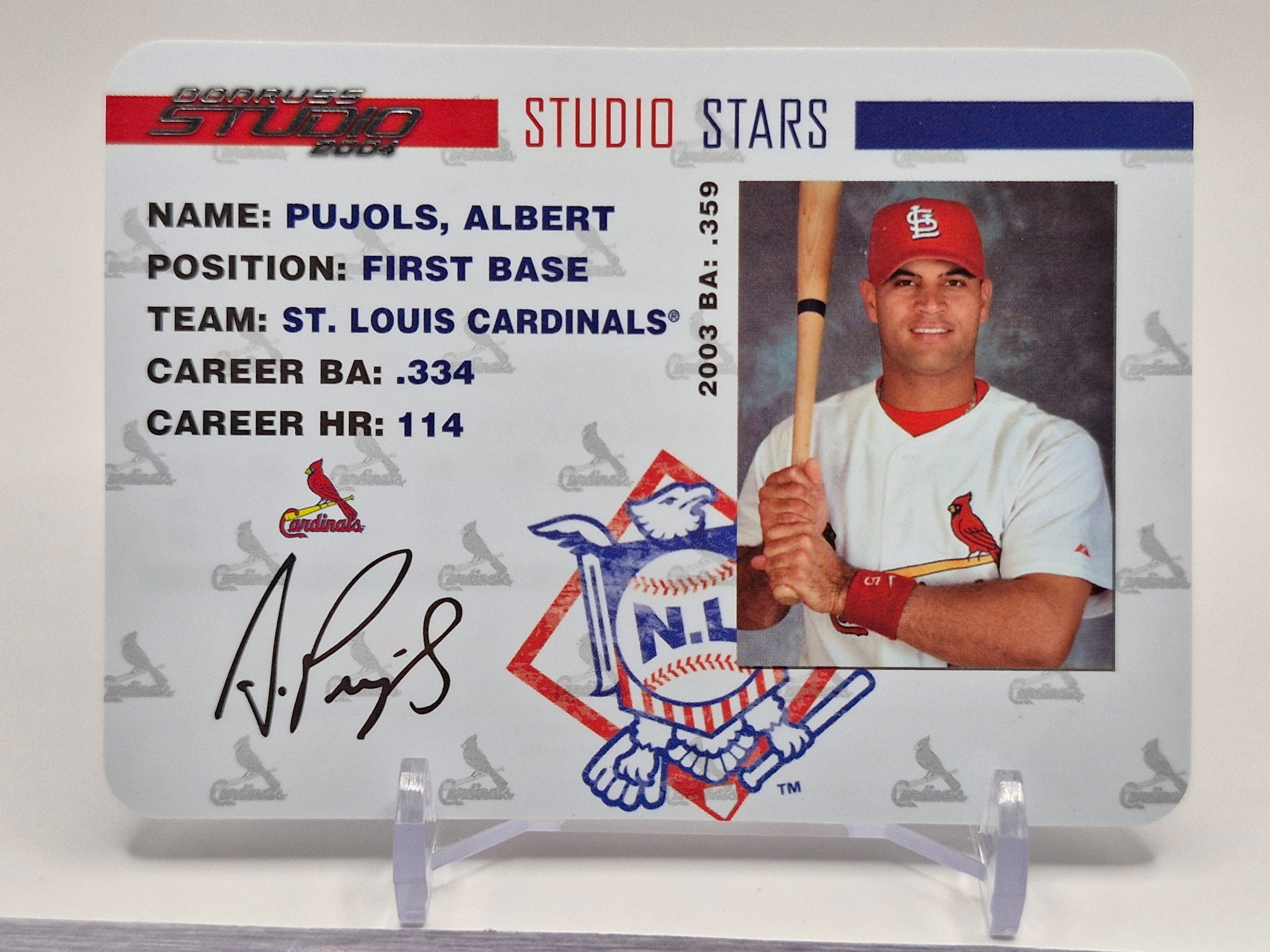 2004 Donruss Studio #SS-1 Albert Pujols Stars