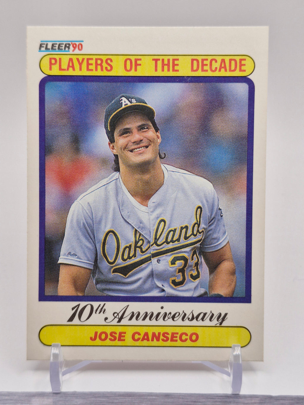 1990 Fleer #629 Jose Canseco