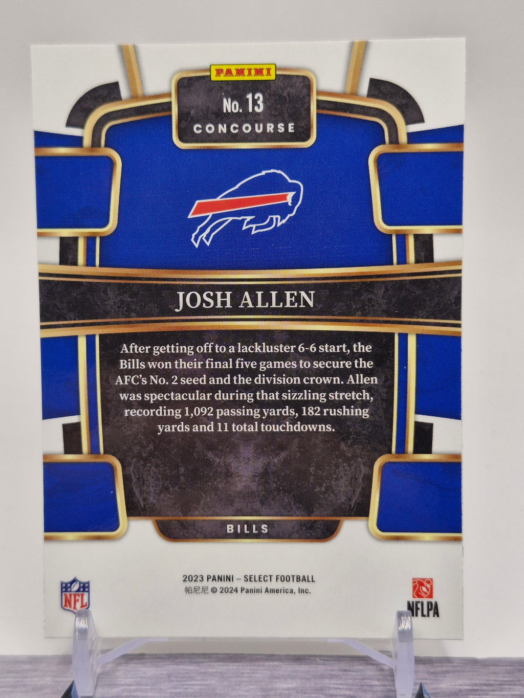 2023 Panini Select #13 Josh Allen Silver Prizms