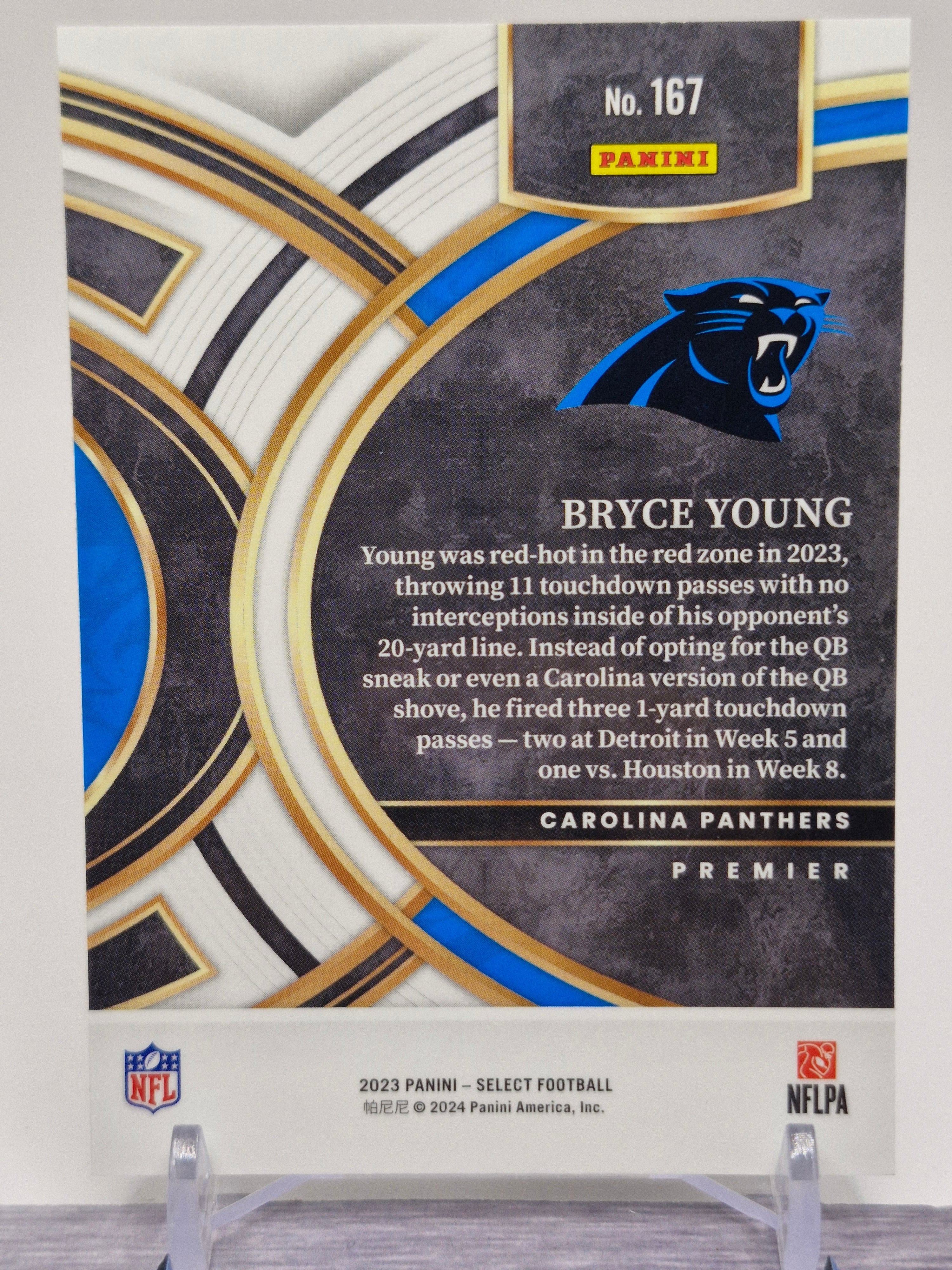 2023 Panini Select #167 Bryce Young Silver Prizms Die Cuts