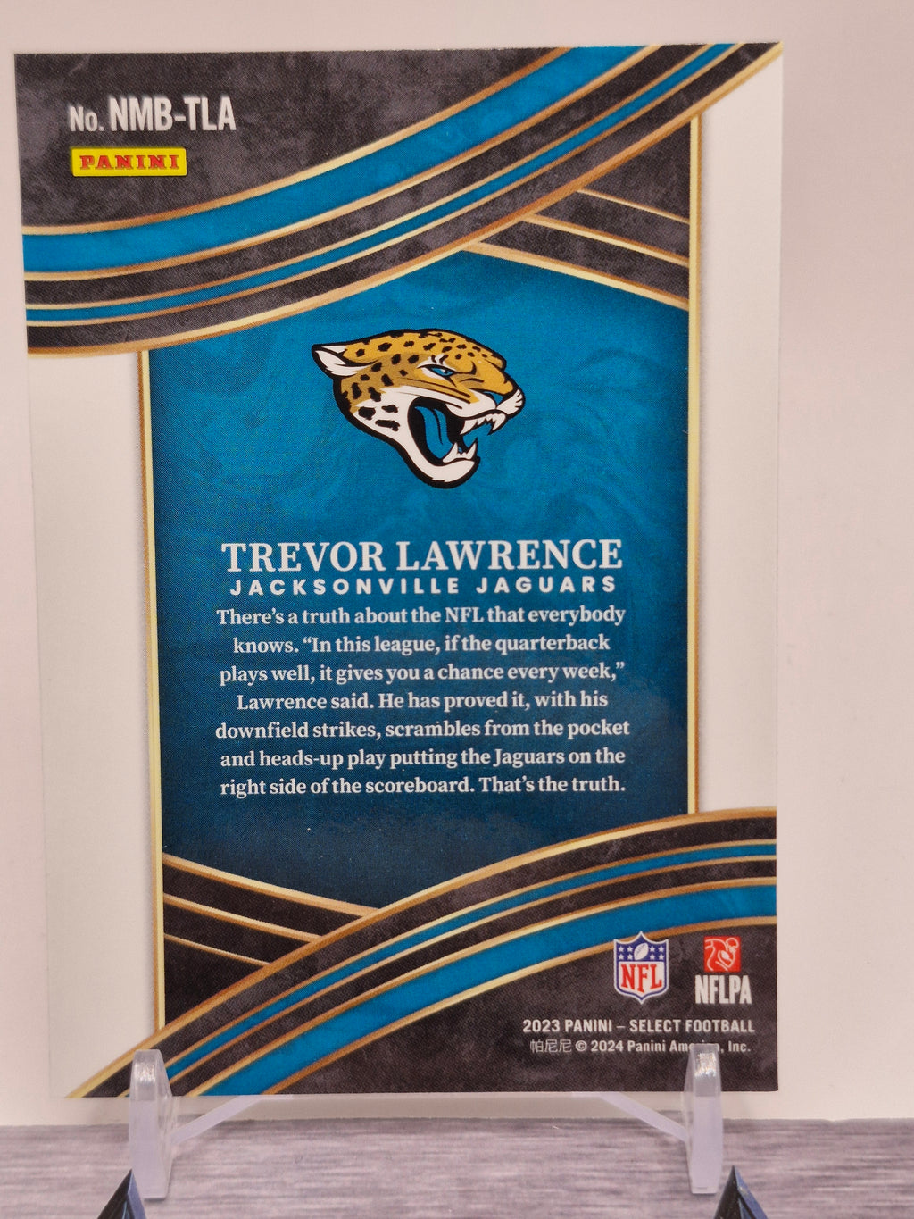 2023 Panini Select #NMB-TLA Trevor Lawrence Numbers