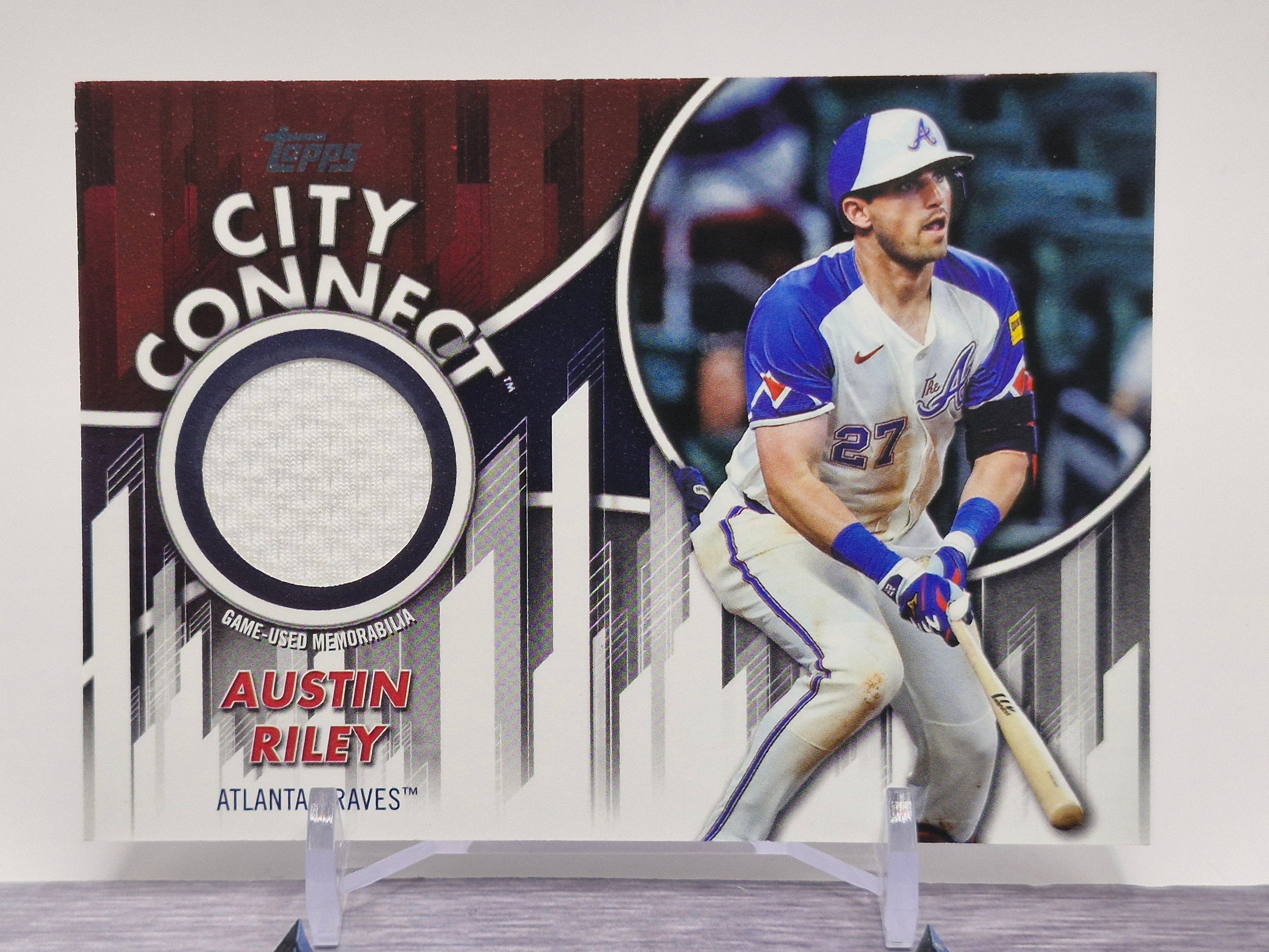 2026 Topps #CC-OA Austin Riley City Connect Swatch Collection Relics Blue