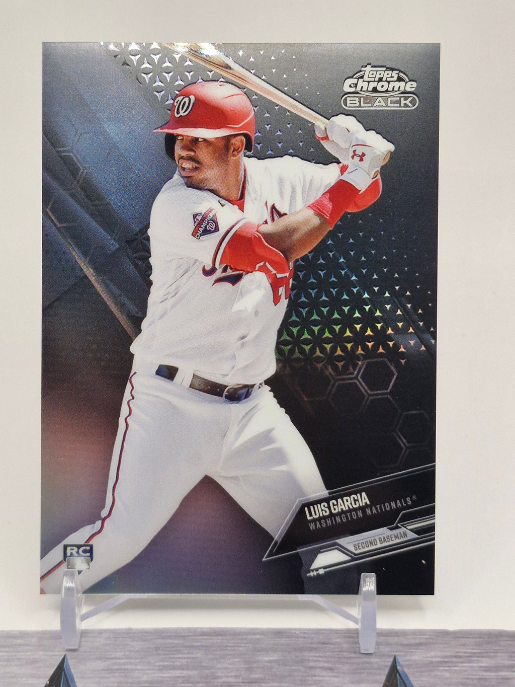2021 Topps Chrome Black #17 Luis Garcia Purple Refractor #/150