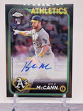 2024 Topps Chrome Update #AC-KMC Kyle McCann Autographs Refractors