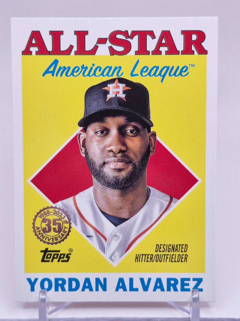 Topps #88AS-15 Yordan Alvarez 1988 Topps Baseball 35th Anniversary All-Stars