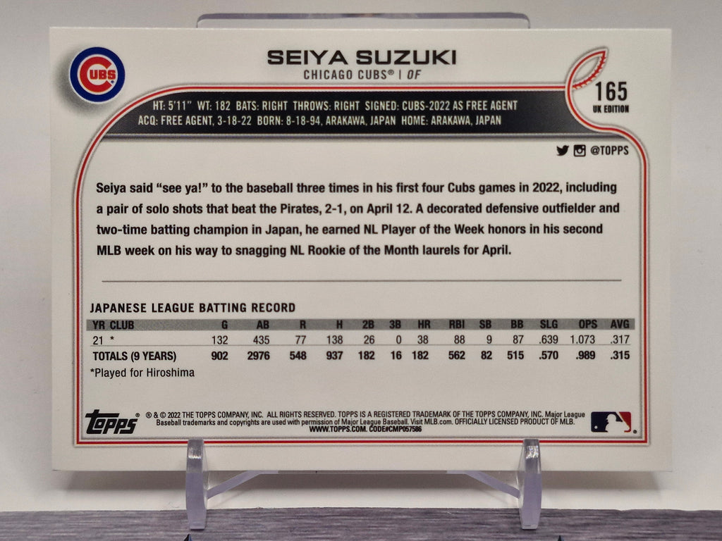 2022 Topps Update #US250 Seiya Suzuki Black