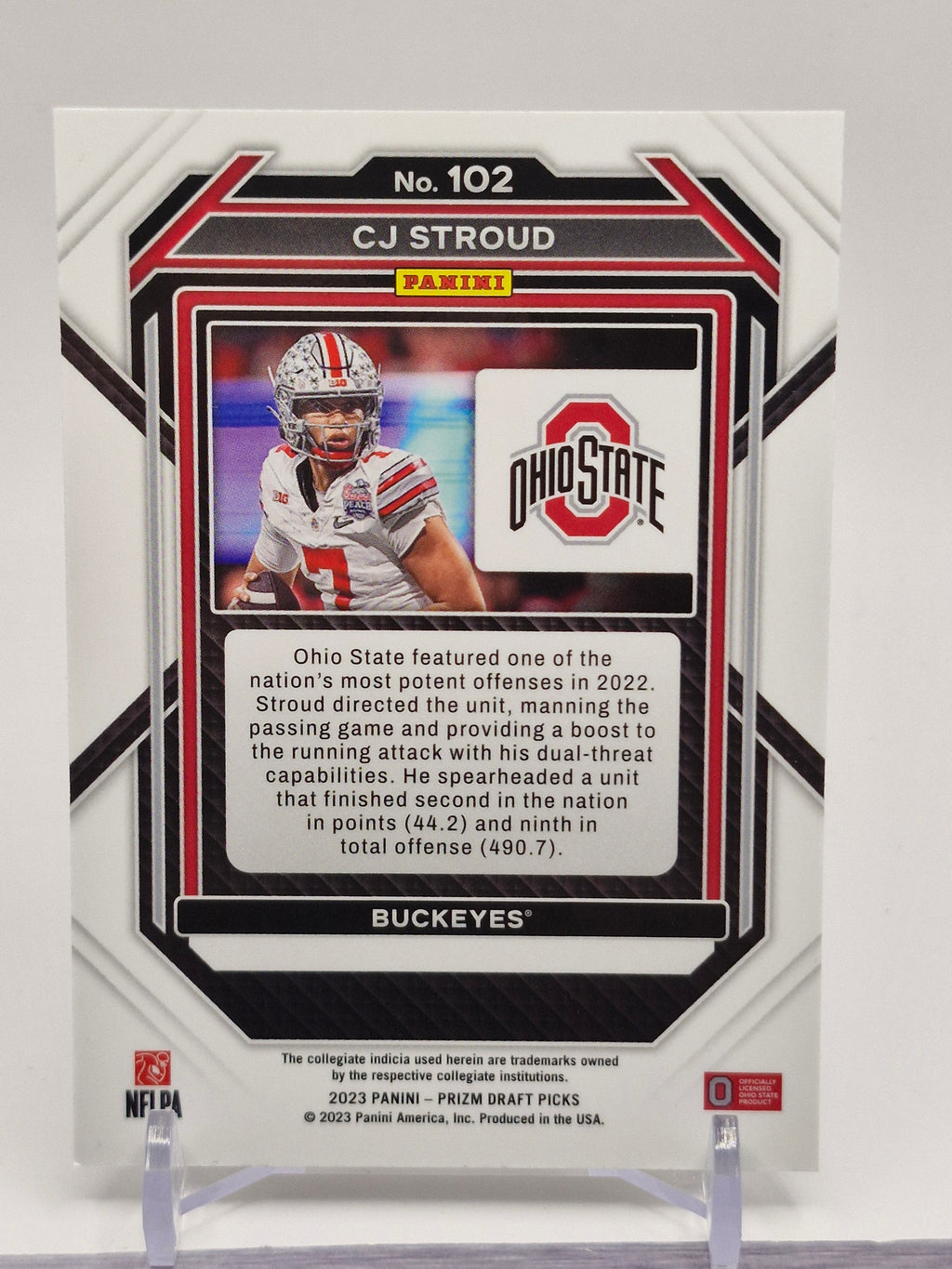 2023 Panini Prizm Draft Picks #102 C.J. Stroud Prizms Green