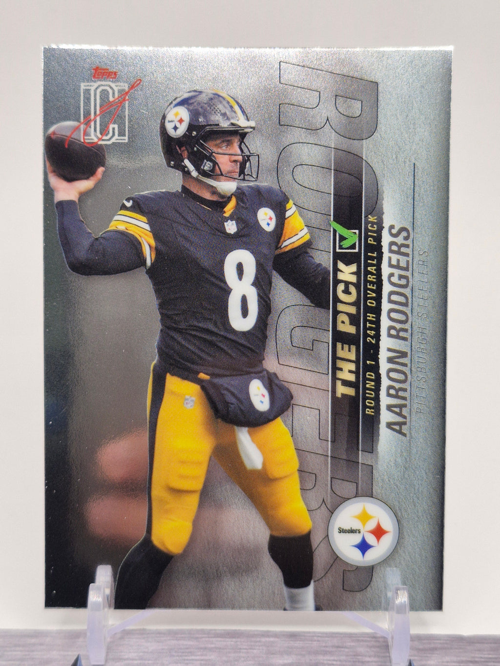2025 Topps Signature Class #TP-26 Aaron Rodgers The Pick