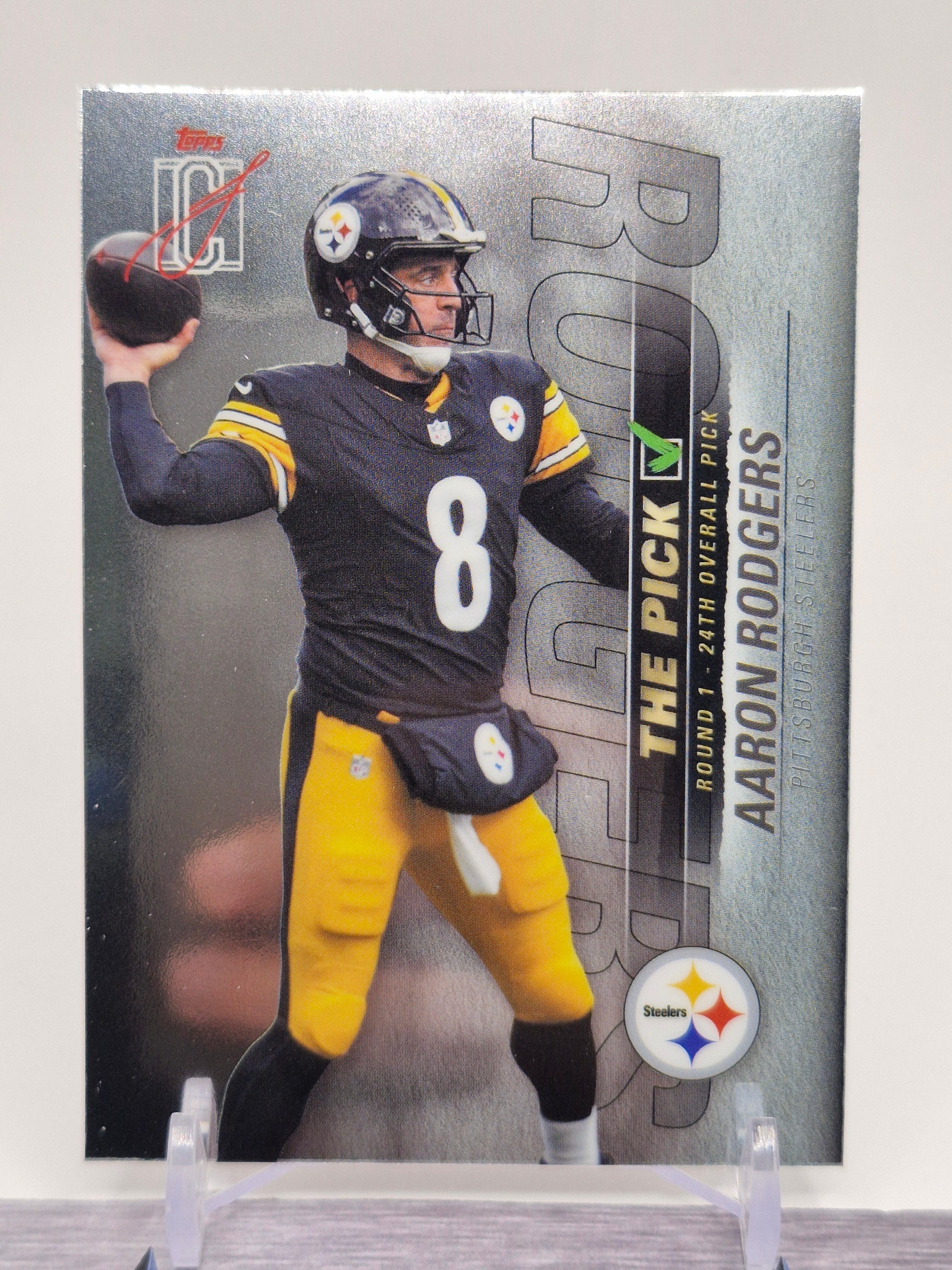 2025 Topps Signature Class #TP-26 Aaron Rodgers The Pick