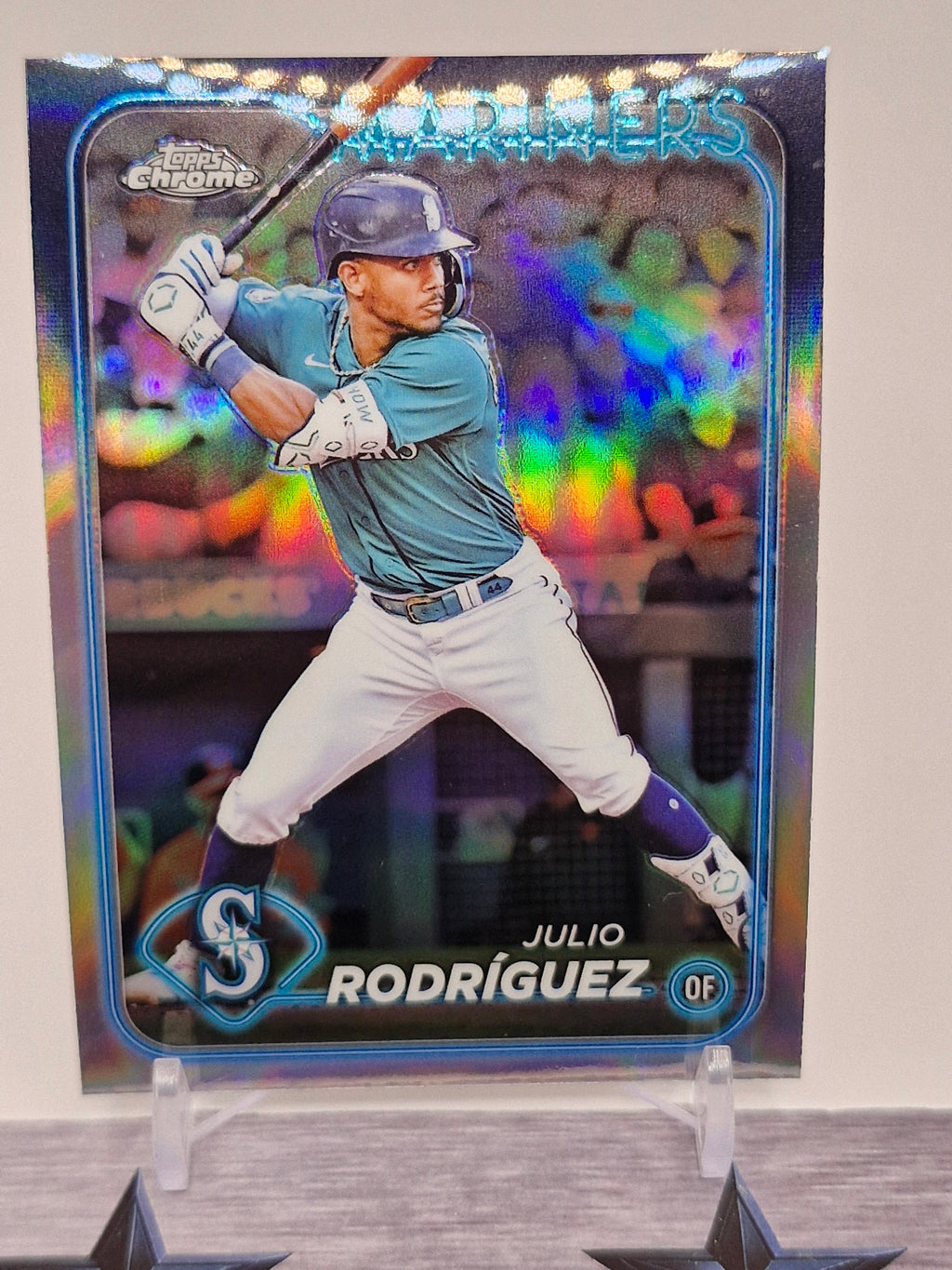 2024 Topps #44 Julio Rodríguez Rainbow Foil