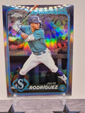 2024 Topps #44 Julio Rodríguez Rainbow Foil