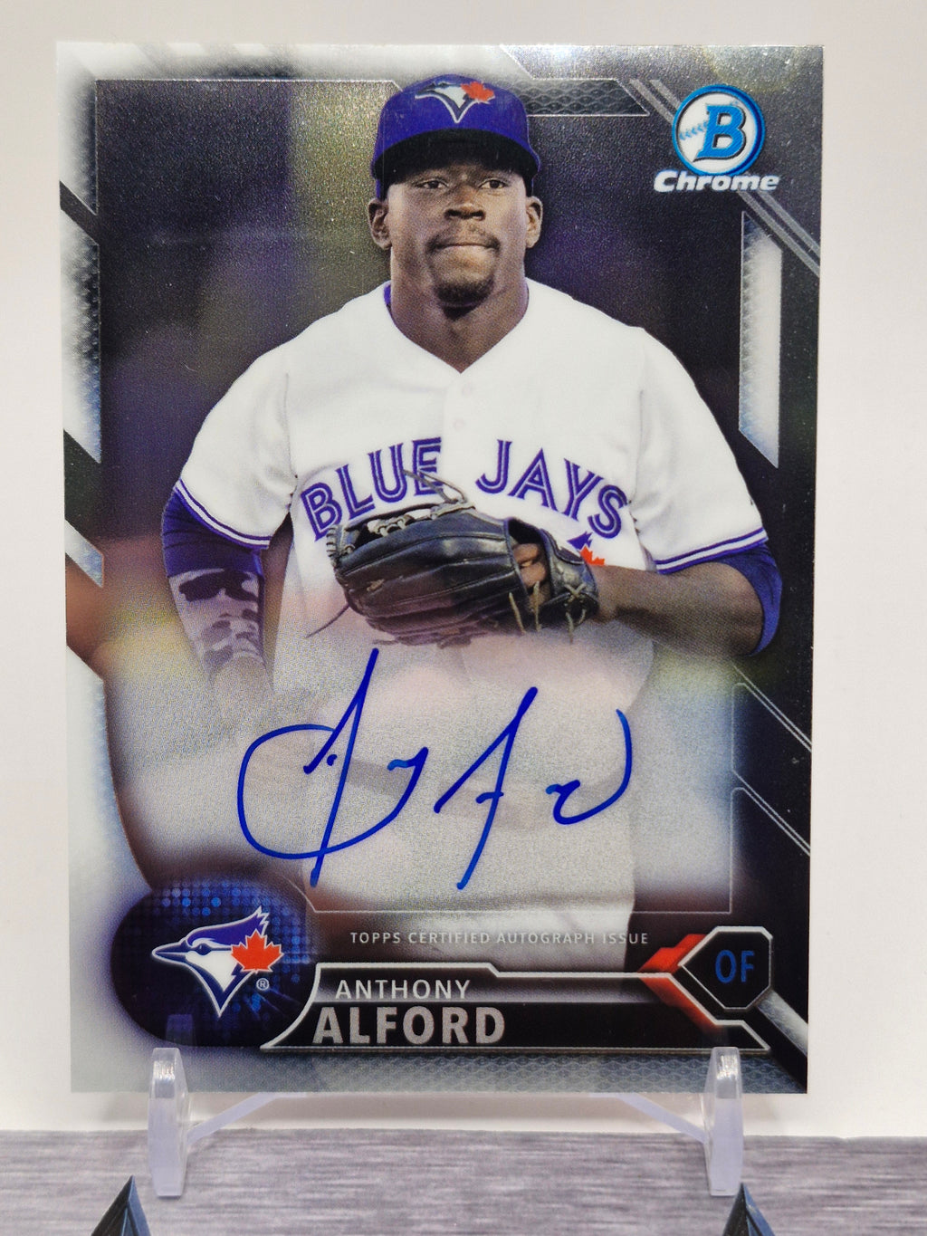 2016 Bowman #CPA-AA Anthony Alford Chrome Prospect Autographs