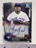 2016 Bowman #CPA-AA Anthony Alford Chrome Prospect Autographs