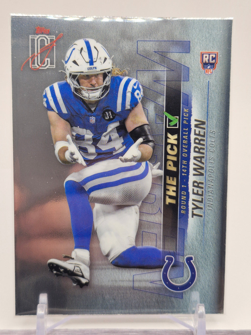 2025 Topps Signature Class #TP-14 Tyler Warren The Pick
