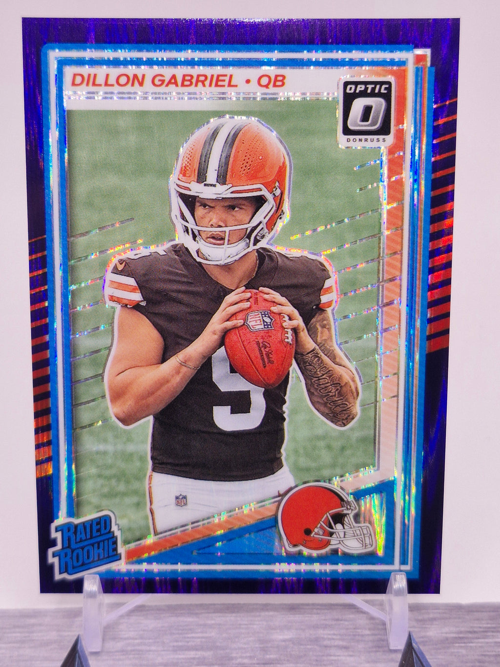 2025 Donruss Optic #263 Dillon Gabriel Purple Shock