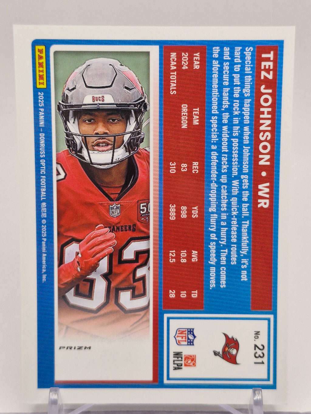 2025 Donruss Optic #231 Tez Johnson