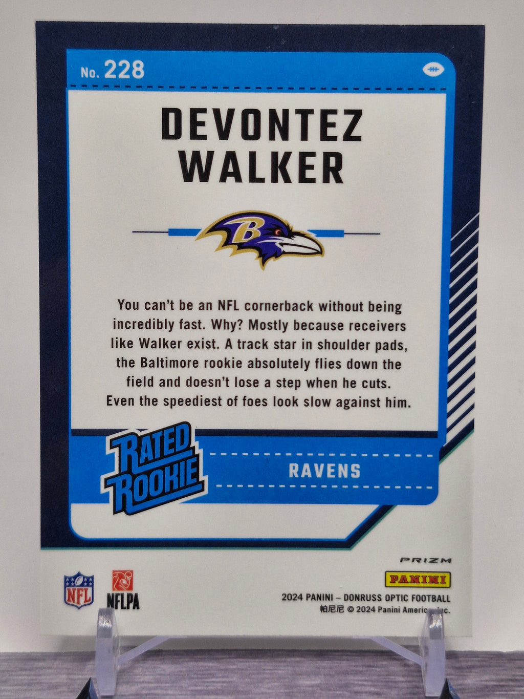 2024 Donruss Optic #228 Devontez Walker Purple Shock