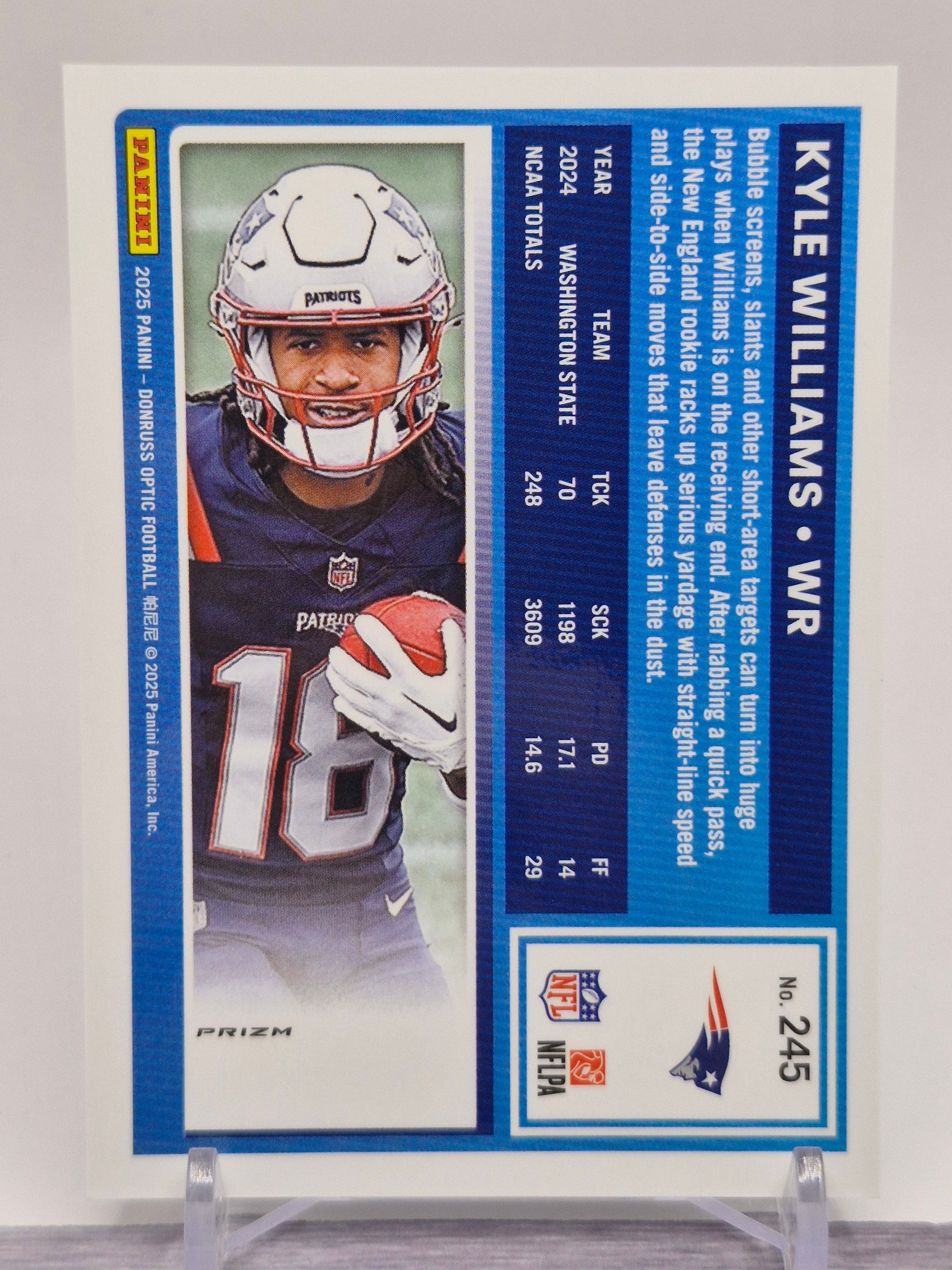 2025 Donruss Optic #245 Kyle Williams Holo