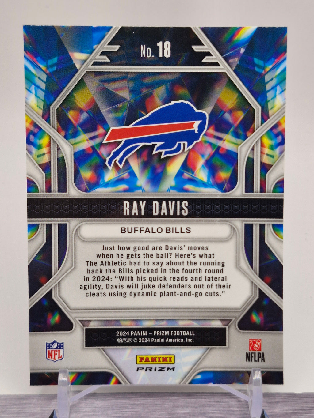 2024 Panini Prizm #18 Ray Davis Prizmatic Green Prizm