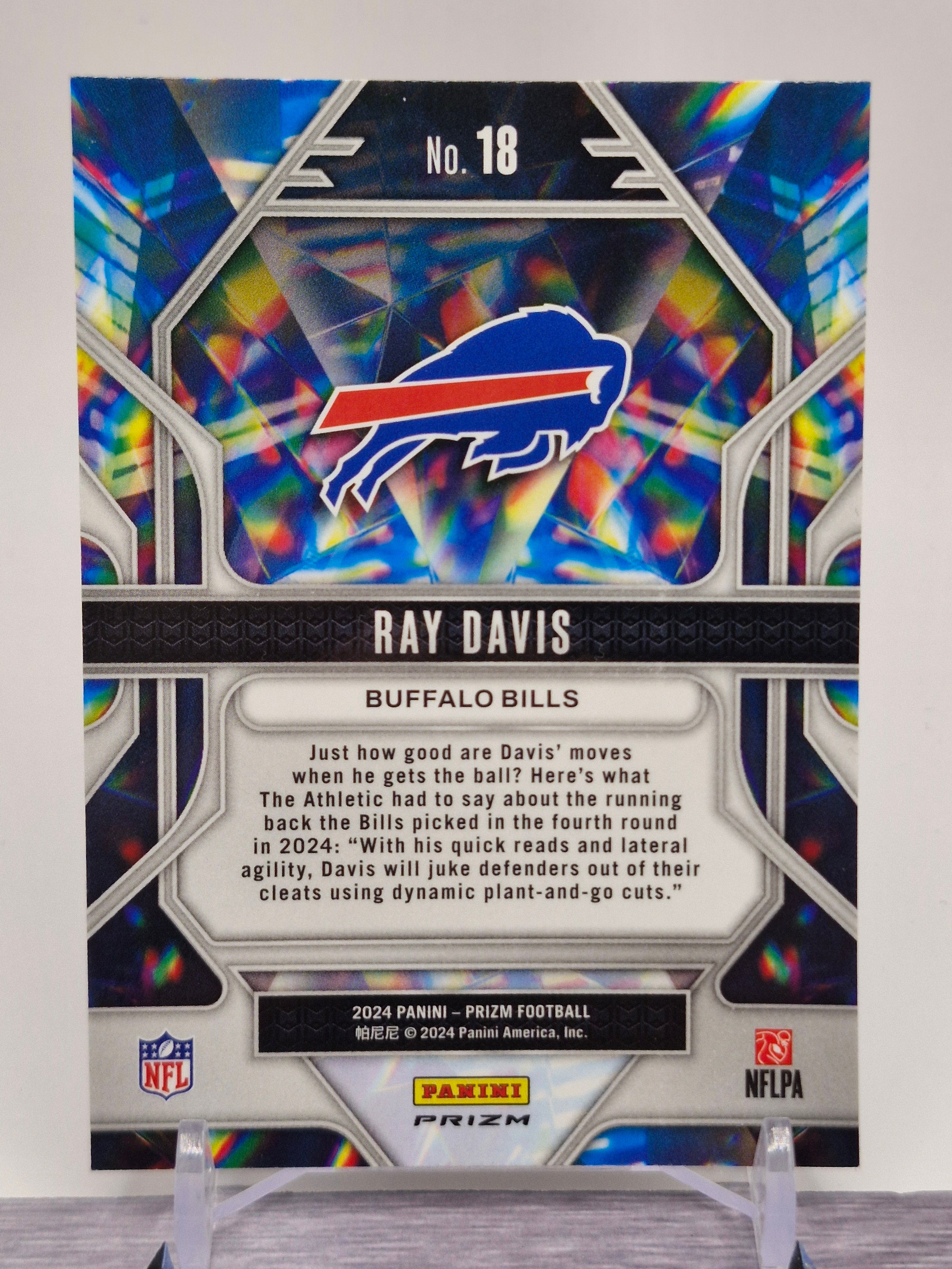 2024 Panini Prizm #18 Ray Davis Prizmatic Green Prizm