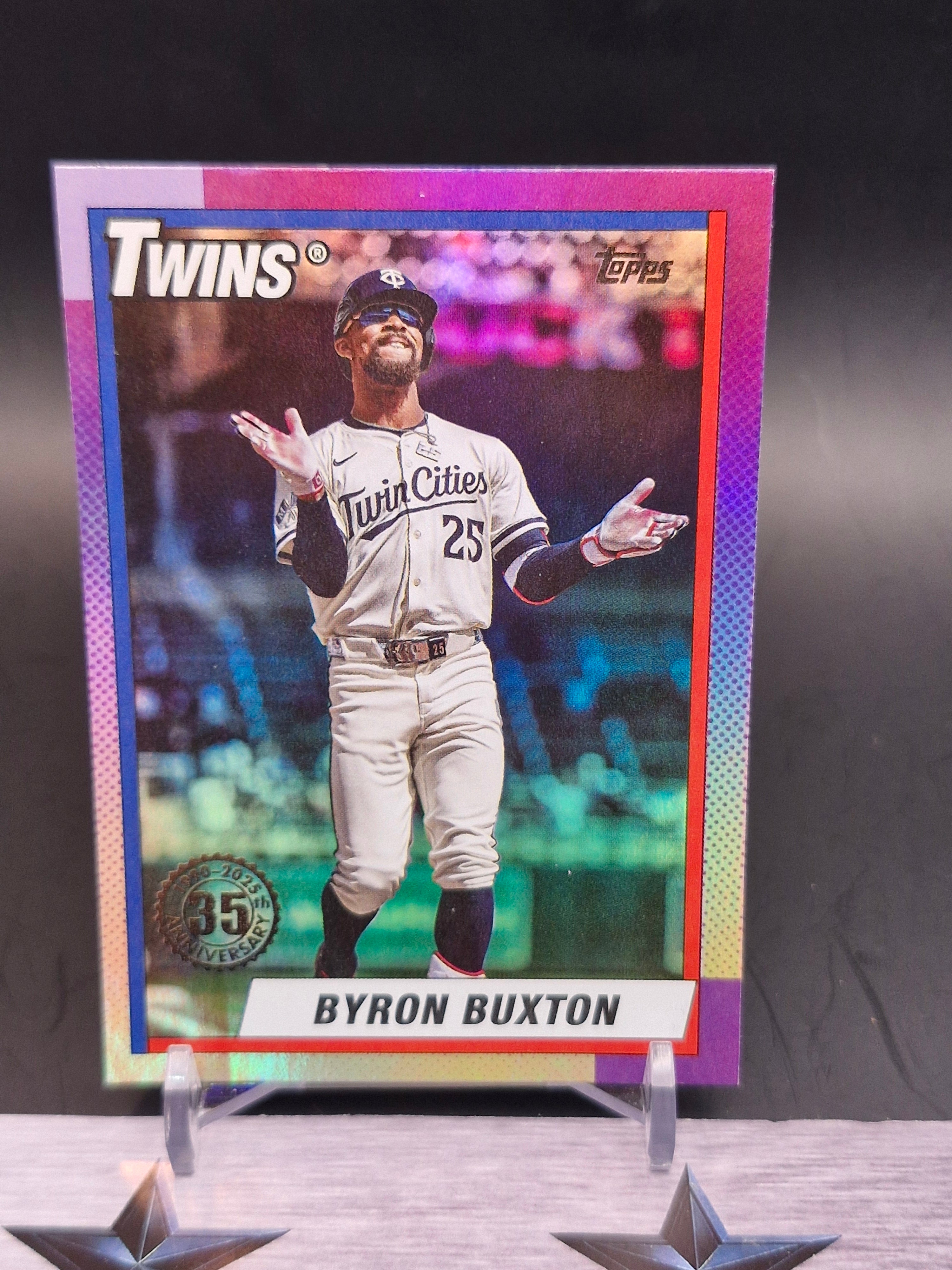 2025 Topps Update #U90-24 Byron Buxton 1990 Topps Baseball 35th Anniversary