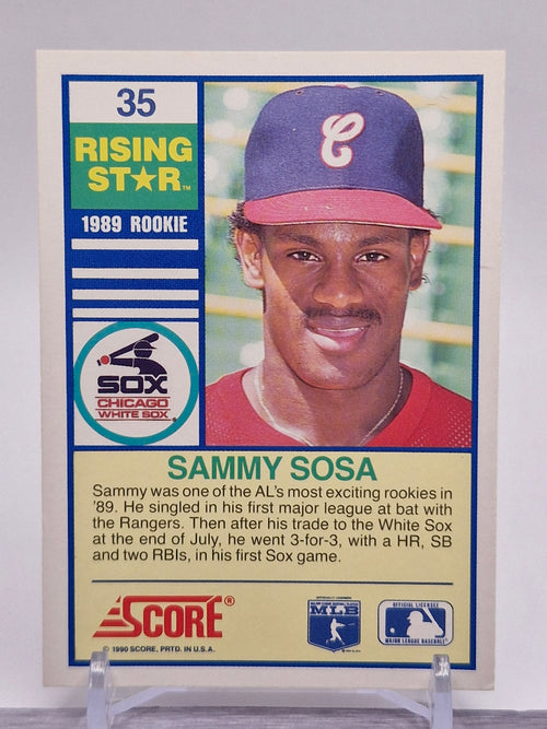 1990 Score 100 Rising Stars #35 Sammy Sosa