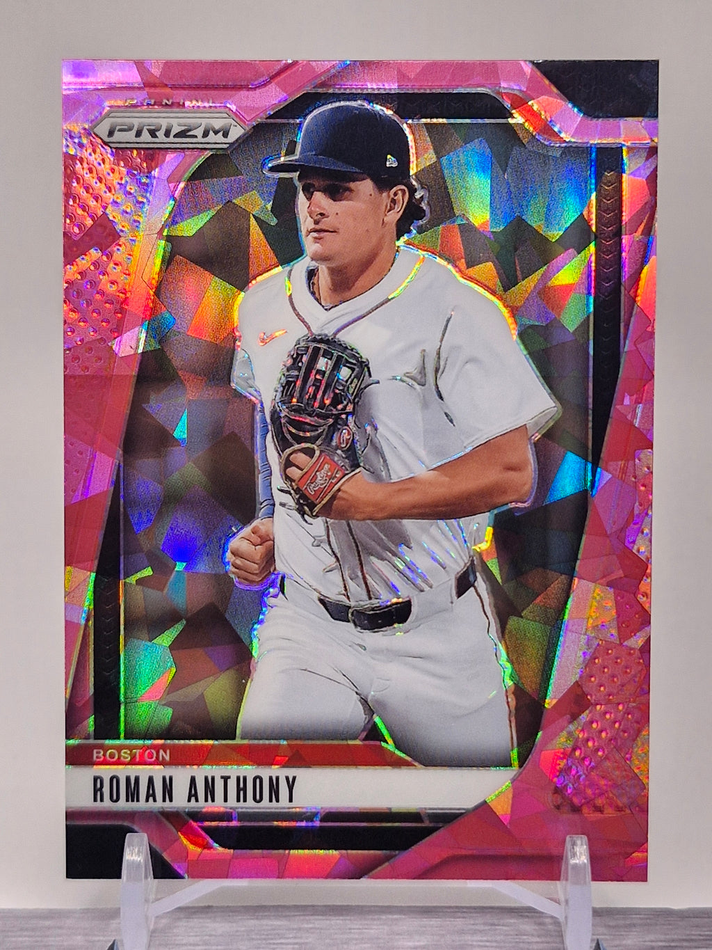 2025 Panini Prizm #266 Roman Anthony Pink Ice Prizms