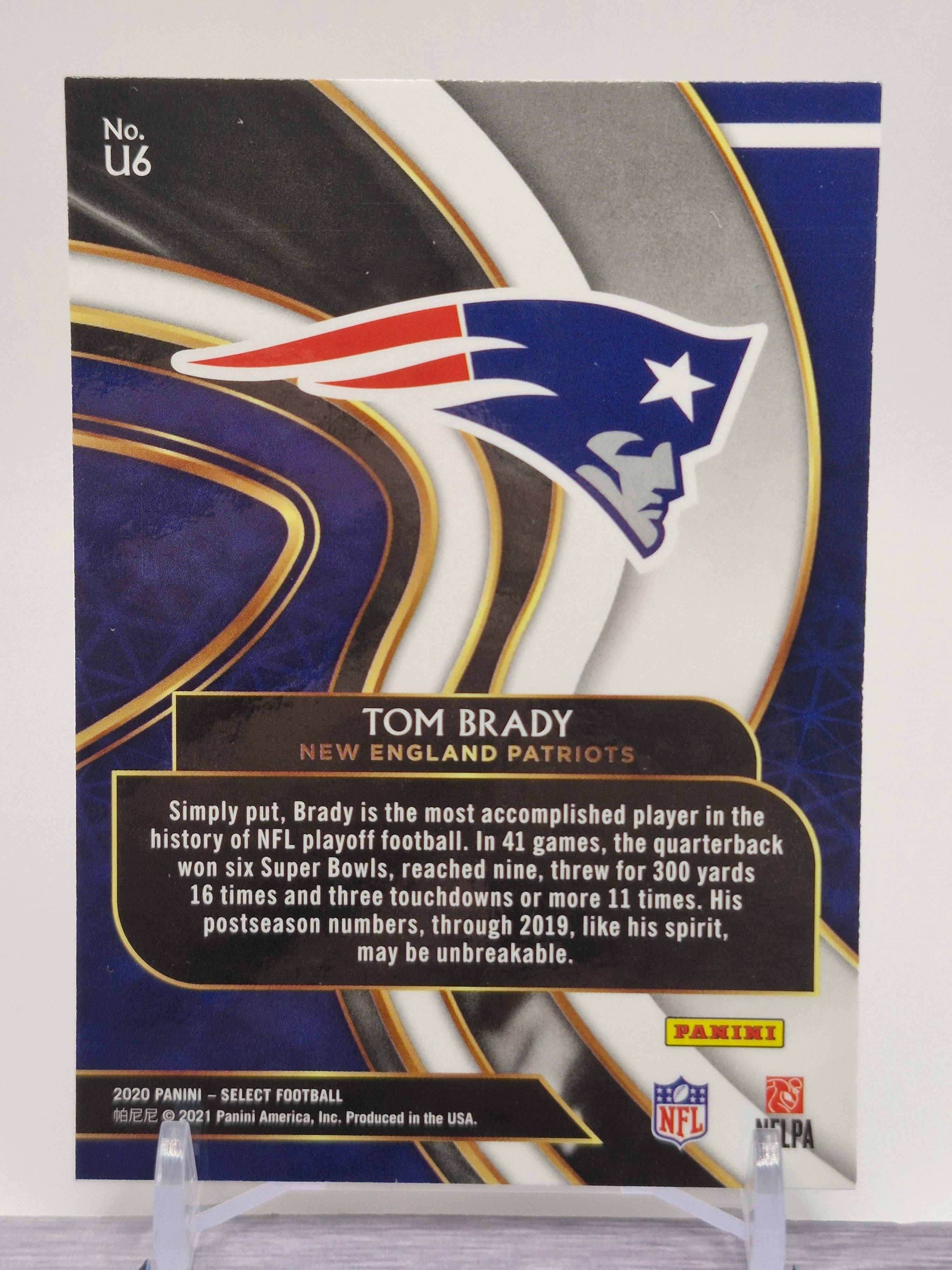 2020 Panini Select #U6 Tom Brady Unbreakable