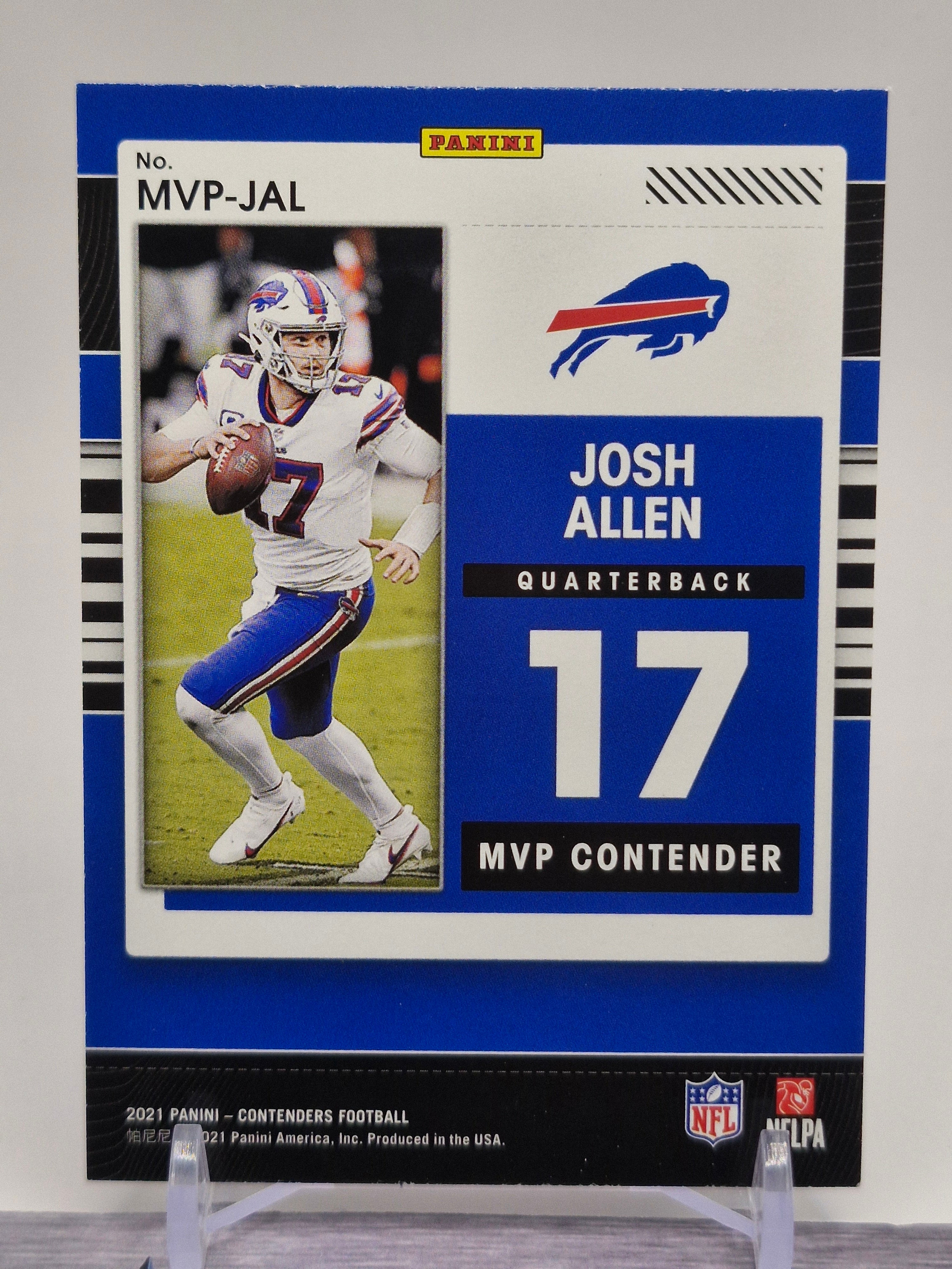 2021 Panini Contenders #MVP-JAL Josh Allen MVP Contenders Ruby