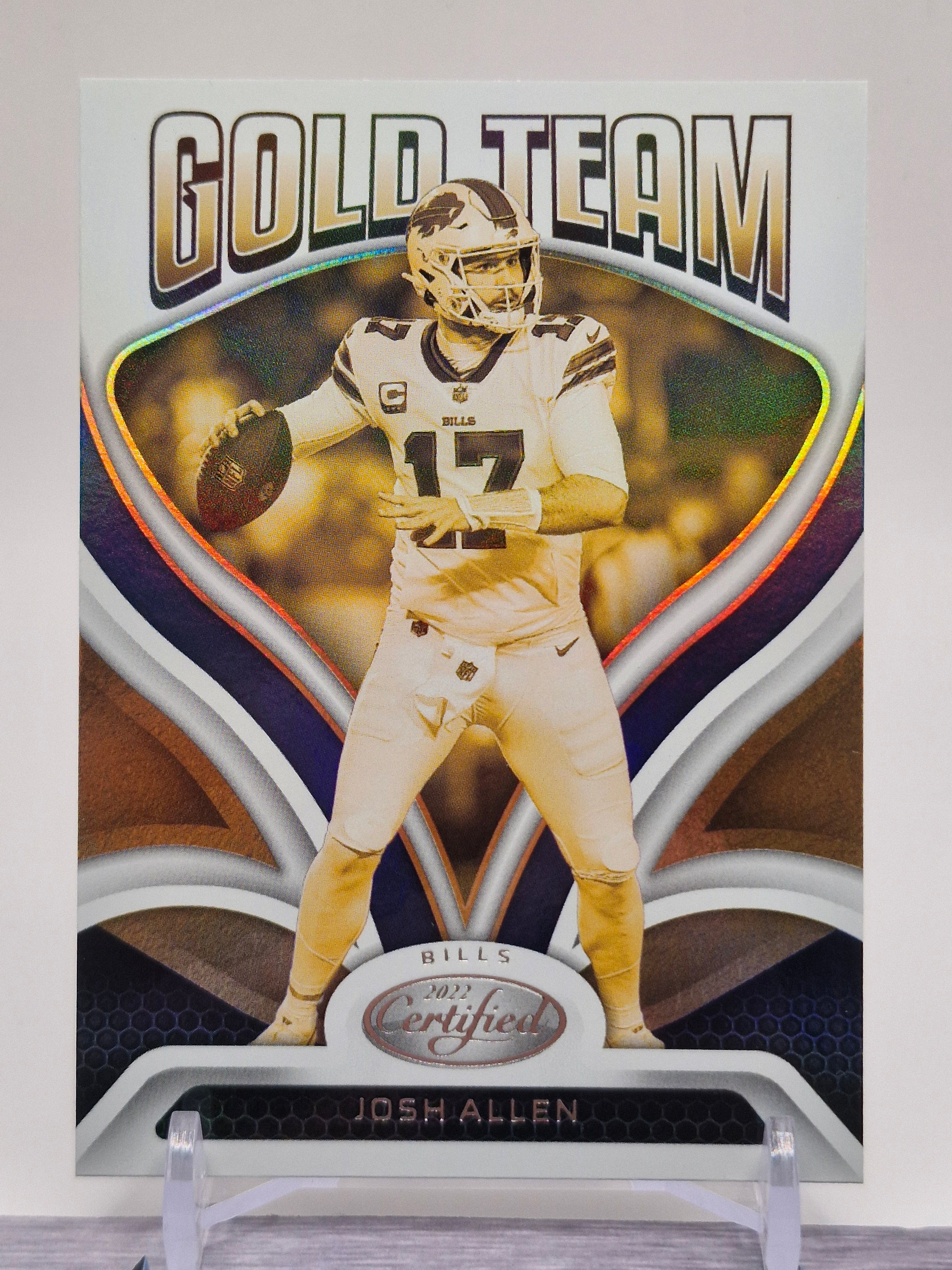 2022 Panini Certified #GT-1 Josh Allen Gold Team
