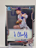 2021 Bowman #CPA-JCL Jackson Cluff Chrome Prospect Autographs