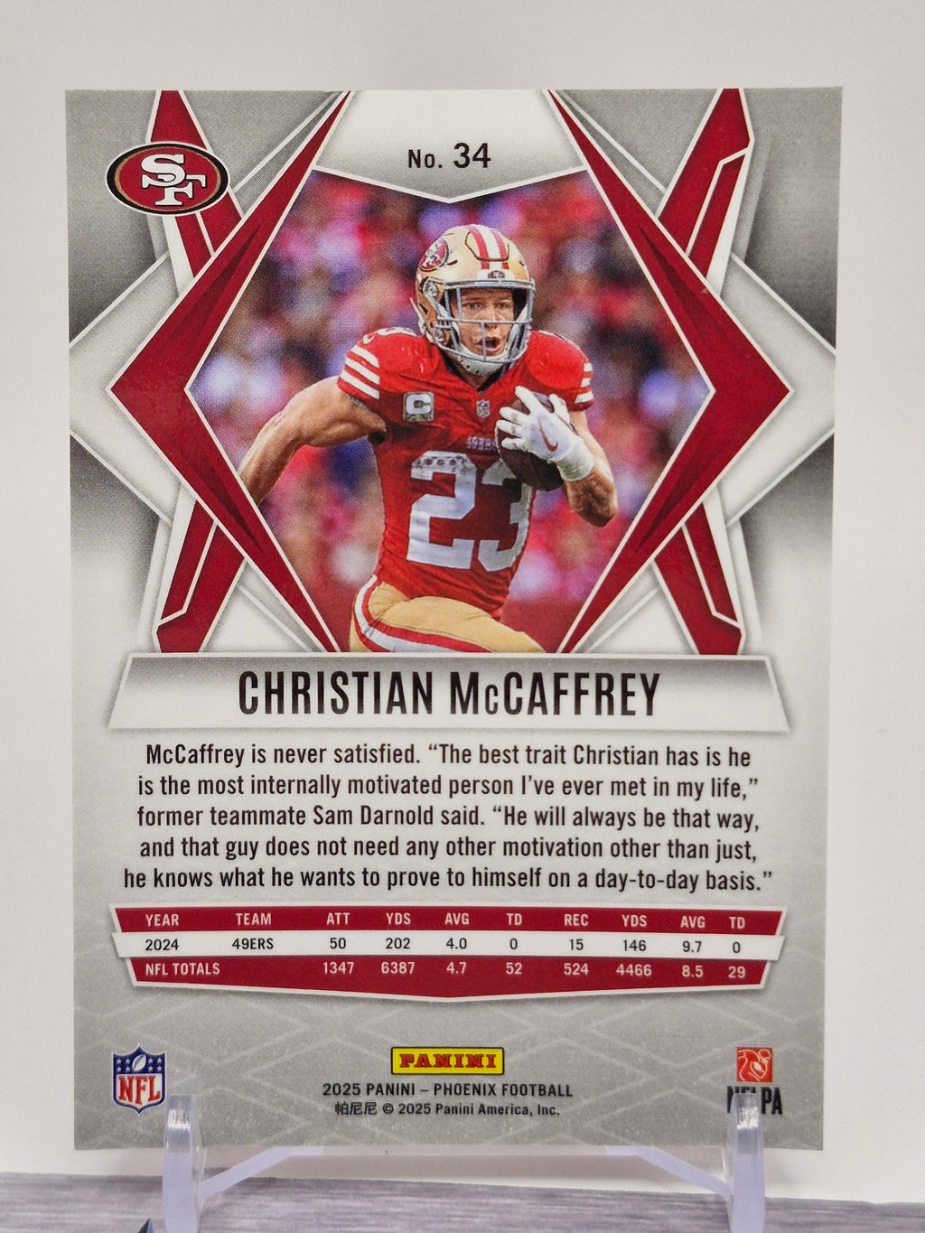 2025 Panini Phoenix #34 Christian McCaffrey