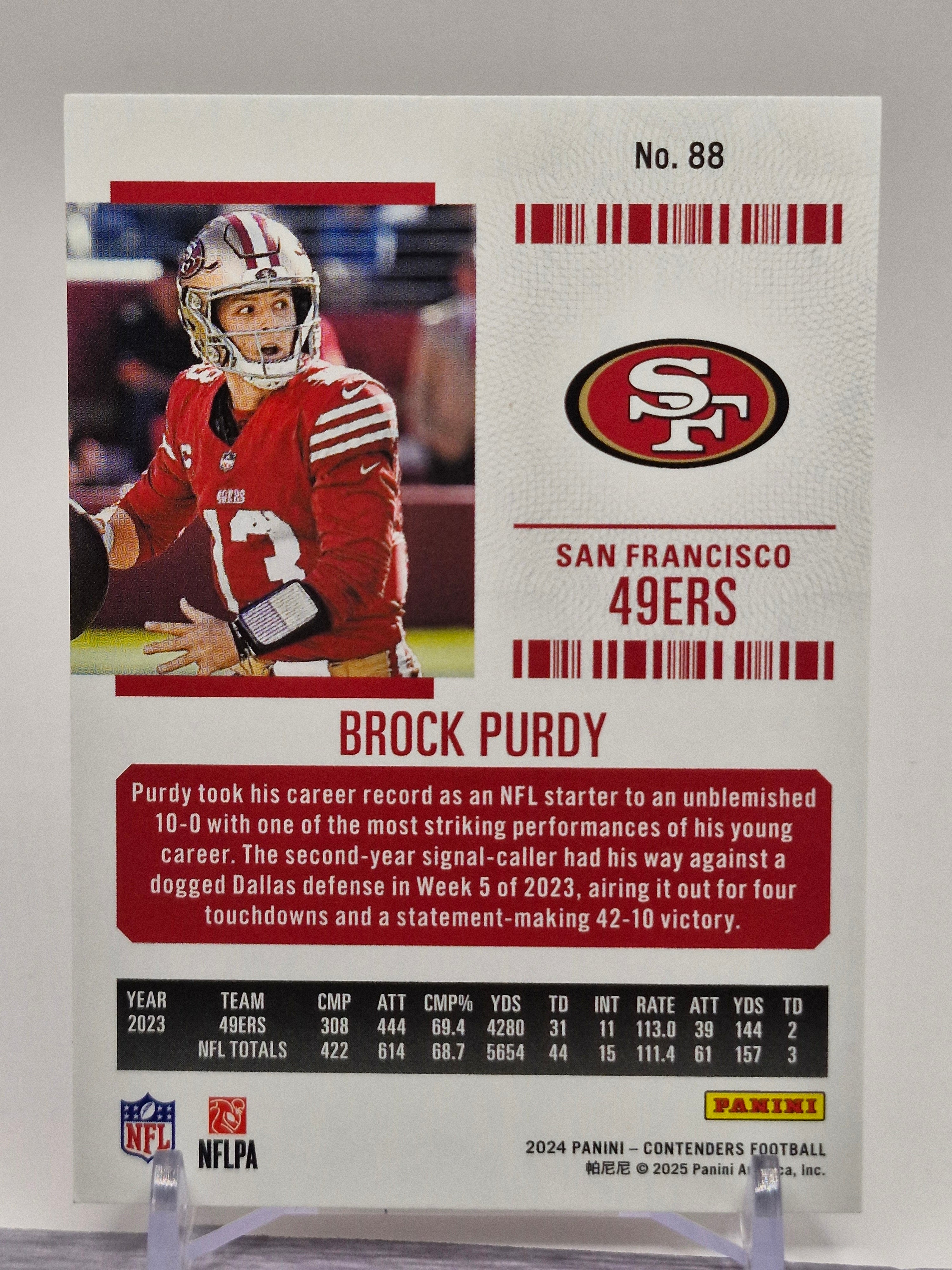 2024 Panini Contenders #88 Brock Purdy Retail