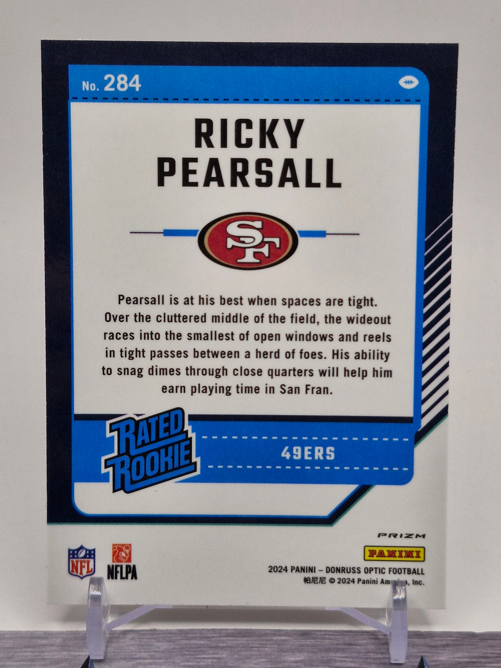 2024 Donruss Optic #284 Ricky Pearsall Purple Shock