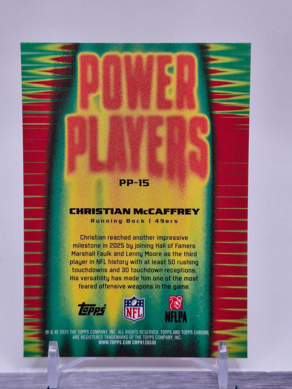 2025 Topps Chrome #PP-15 Christian McCaffrey Power Players
