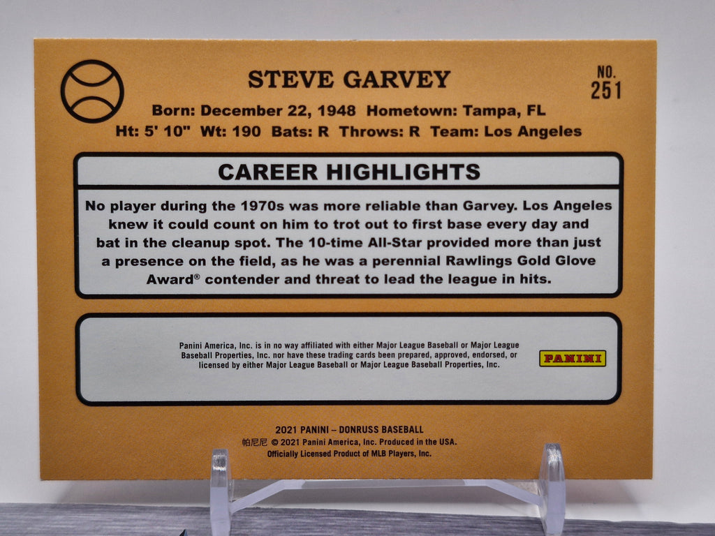 2021 Donruss #251 Steve Garvey Holo Orange
