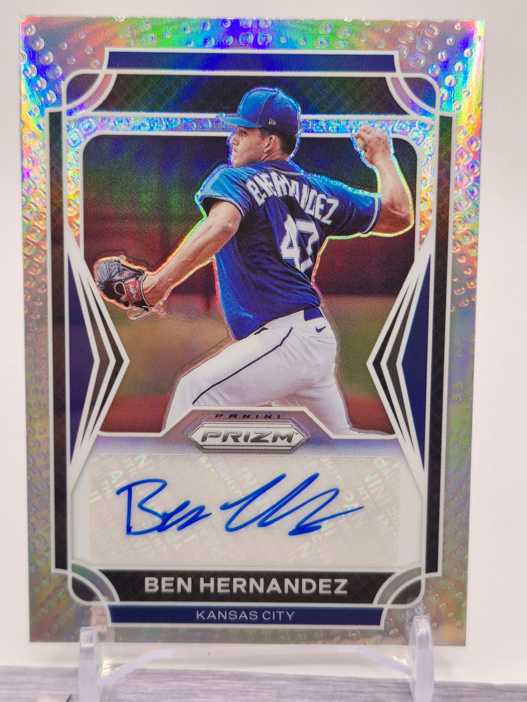 2021 Panini Prizm Draft Picks #AU-BH Ben Hernandez Auto Prizm