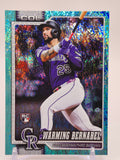 2026 Topps #55 Warming Bernabel Aqua Rainbow Foil