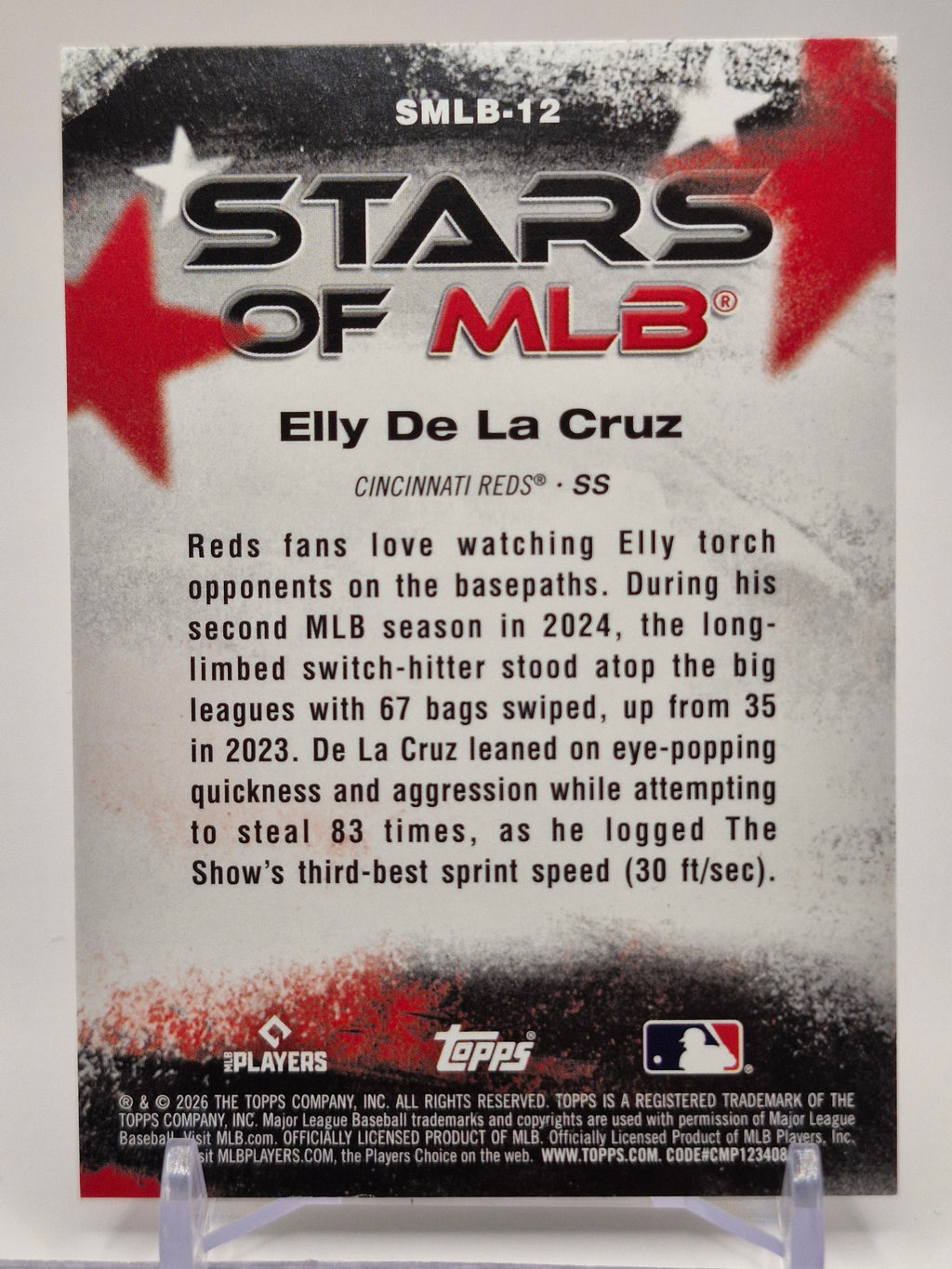 2026 Topps #SMLB-12 Elly De La Cruz Stars of MLB