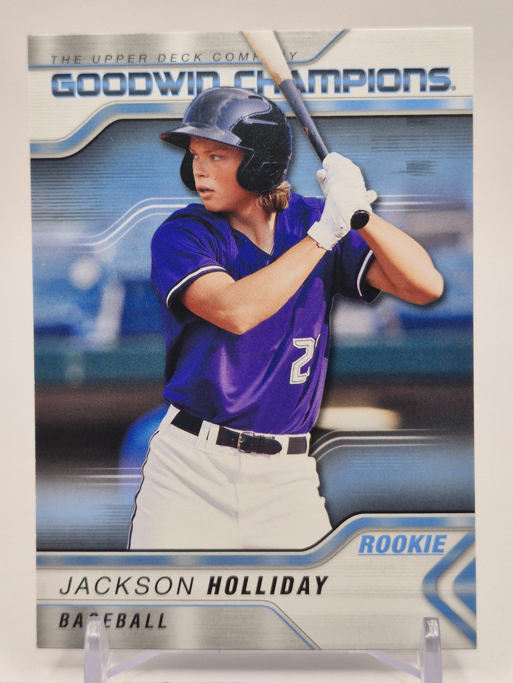 2023 Upper Deck Goodwin Champions #23 Jackson Holliday Royal Blue