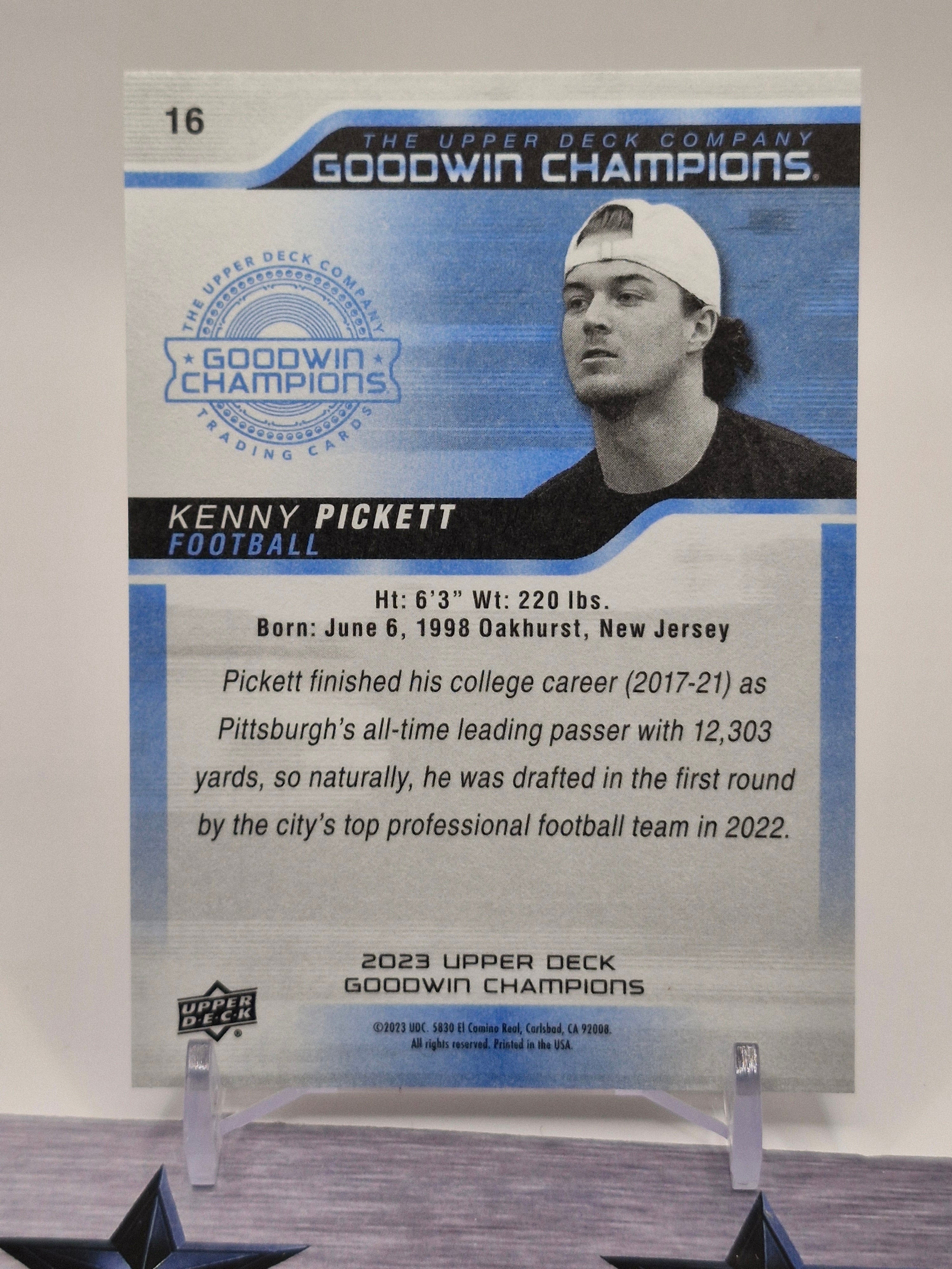 2023 Upper Deck Goodwin Champions #16 Kenny Pickett