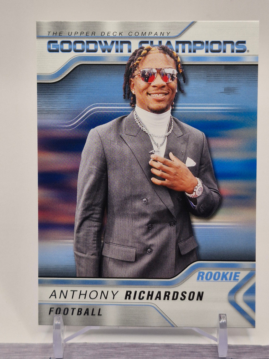 2023 Upper Deck Goodwin Champions #67 Anthony Richardson Royal Blue