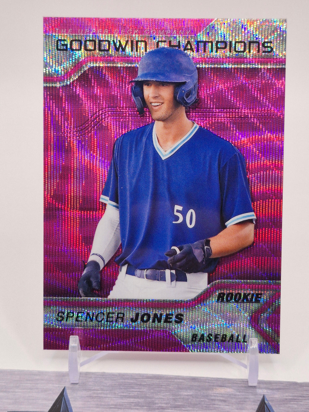 2023 Upper Deck Goodwin Champions #P30 Spencer Jones Platinum Pink Wave