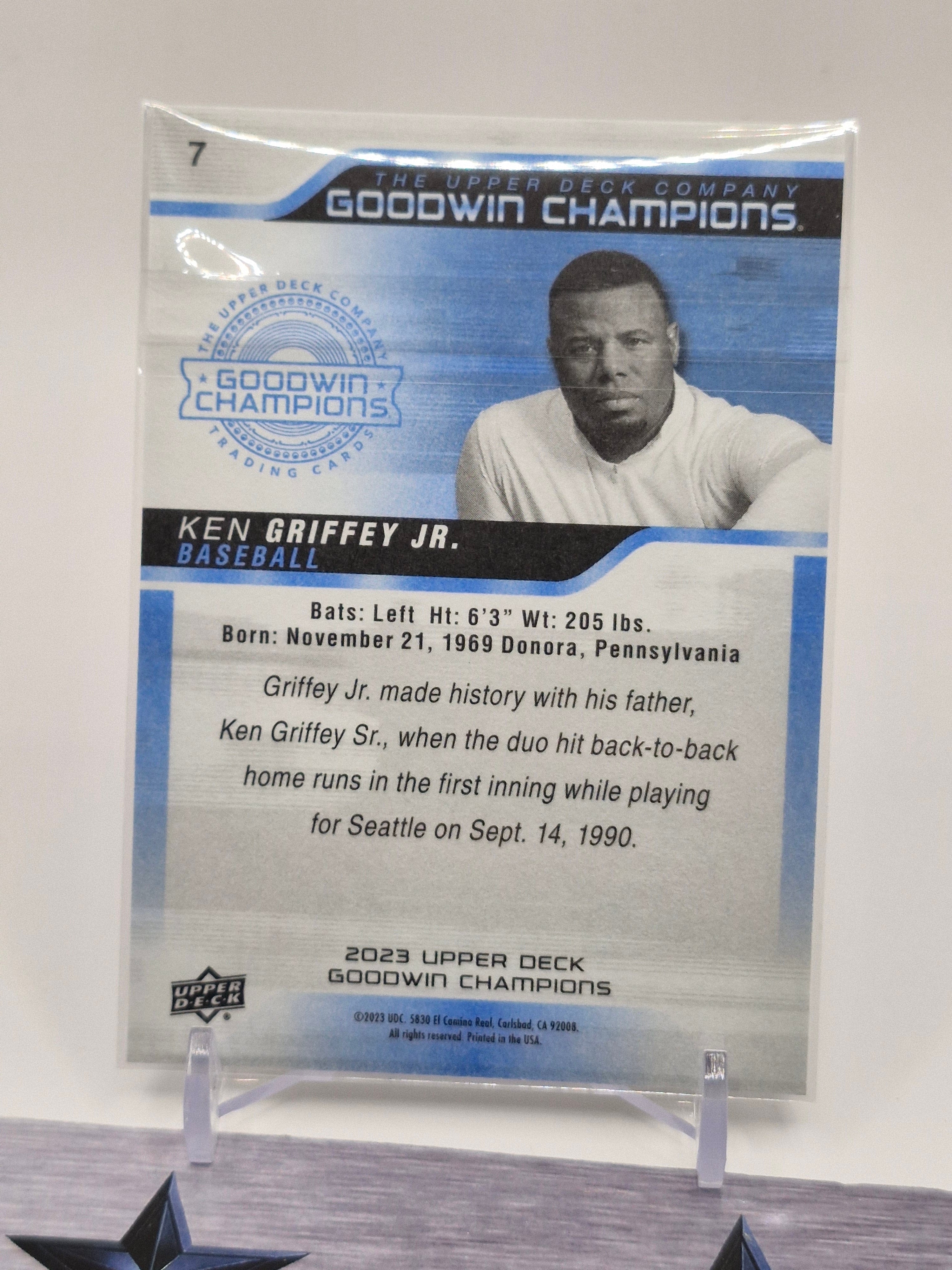 2023 Upper Deck Goodwin Champions #7 Ken Griffey Jr. Black and White Variations